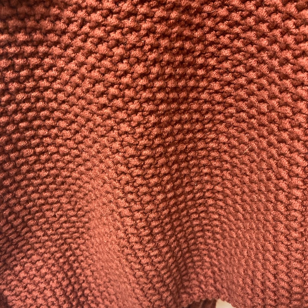 NWT Universal Thread Rust Ruffle Open Cardigan (L) - Picture 9 of 9